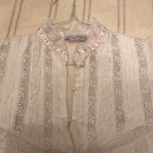 White long vintage lace nightgown